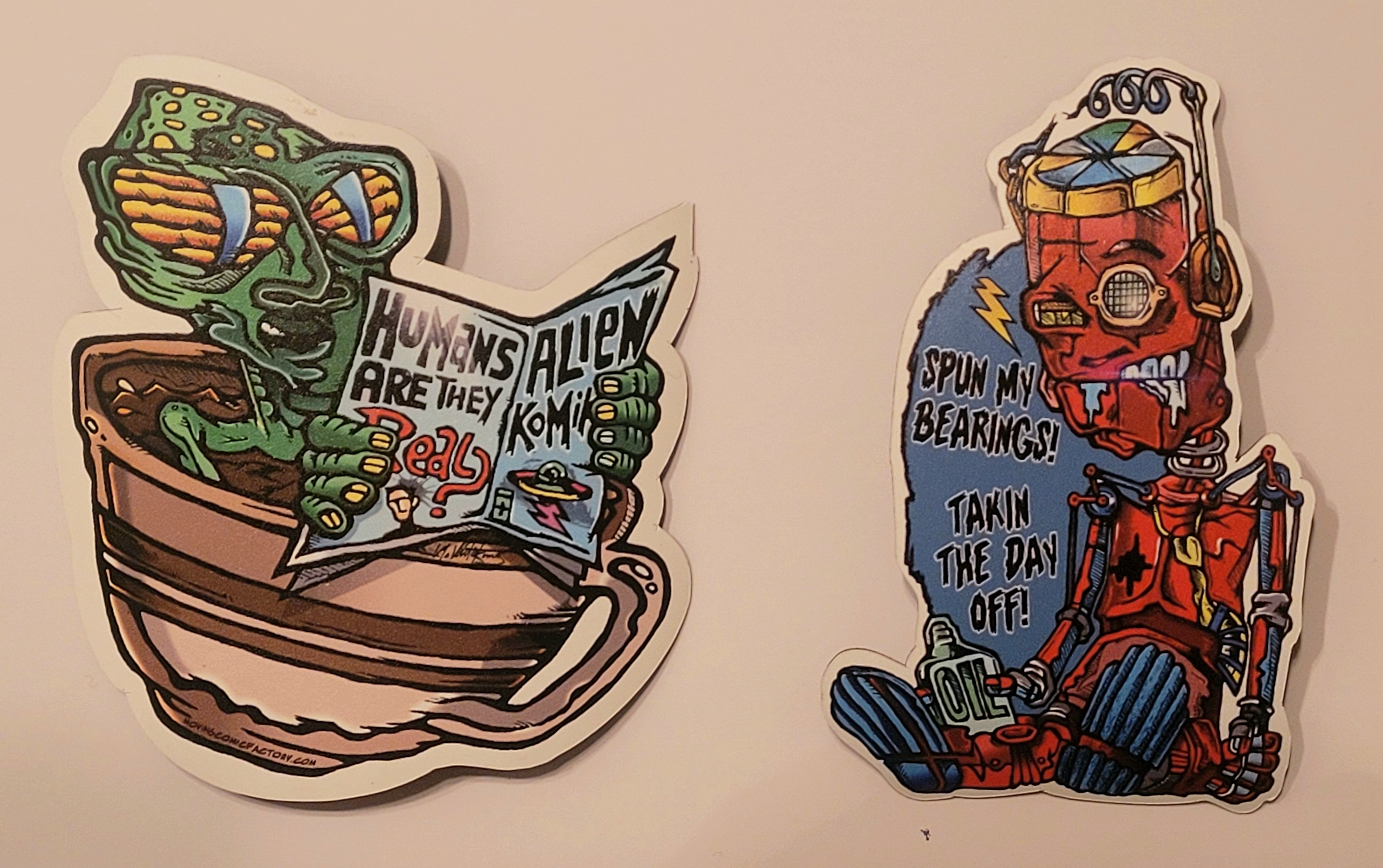 Aliens & Robots Fridge Magnets
